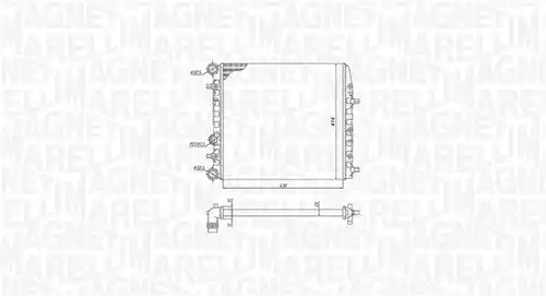 воден радиатор MAGNETI MARELLI 350213184600