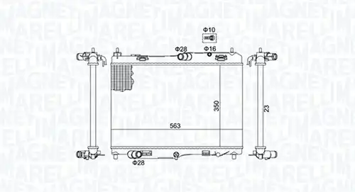 воден радиатор MAGNETI MARELLI 350213184700