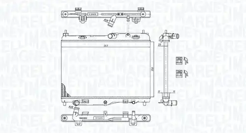 воден радиатор MAGNETI MARELLI 350213184800