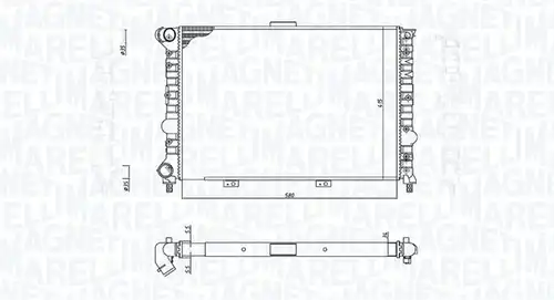 воден радиатор MAGNETI MARELLI 350213184900