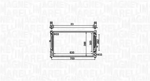 воден радиатор MAGNETI MARELLI 350213185500