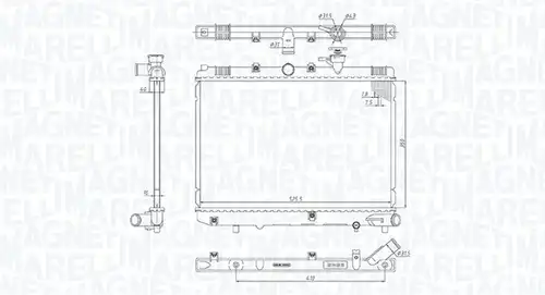 воден радиатор MAGNETI MARELLI 350213185600