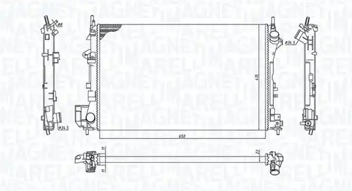 воден радиатор MAGNETI MARELLI 350213185700