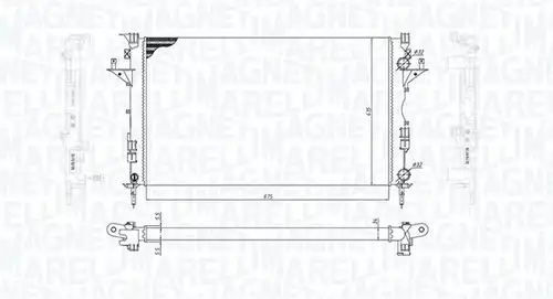 воден радиатор MAGNETI MARELLI 350213185800