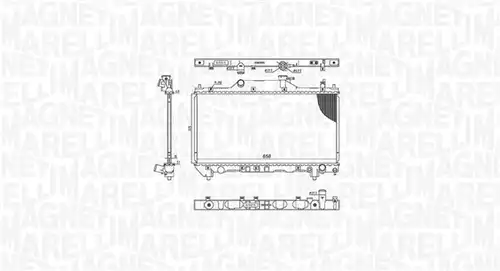 воден радиатор MAGNETI MARELLI 350213186200