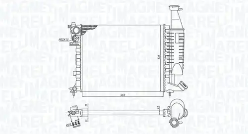 воден радиатор MAGNETI MARELLI 350213186300