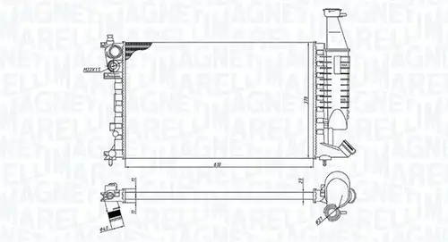 воден радиатор MAGNETI MARELLI 350213186400