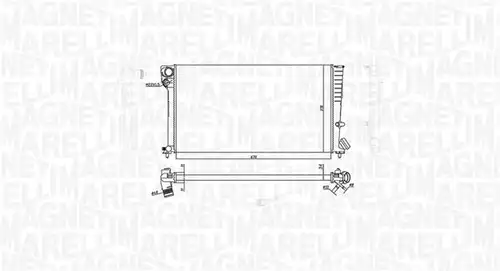 воден радиатор MAGNETI MARELLI 350213186500