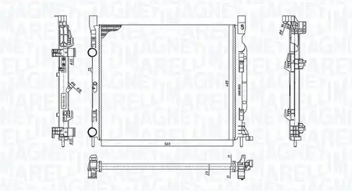 воден радиатор MAGNETI MARELLI 350213186900