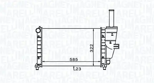 воден радиатор MAGNETI MARELLI 350213187100