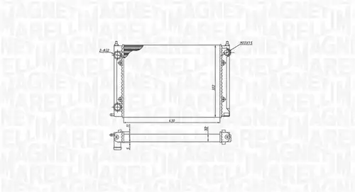 воден радиатор MAGNETI MARELLI 350213187400