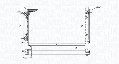 воден радиатор MAGNETI MARELLI 350213187500