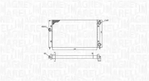 воден радиатор MAGNETI MARELLI 350213187600
