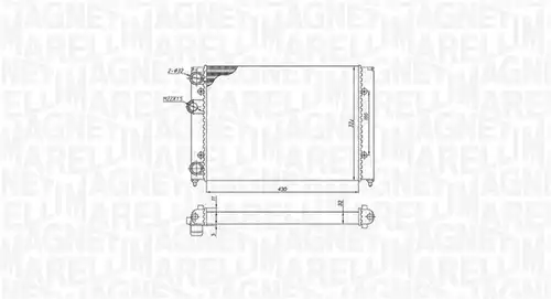 воден радиатор MAGNETI MARELLI 350213187700