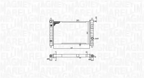воден радиатор MAGNETI MARELLI 350213188200
