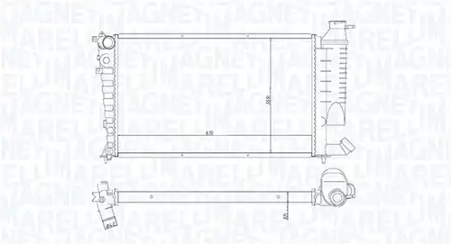 воден радиатор MAGNETI MARELLI 350213188400