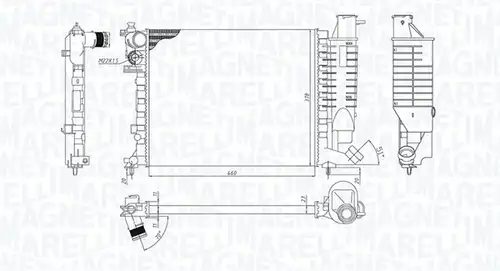 воден радиатор MAGNETI MARELLI 350213188500