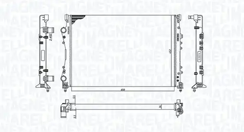 воден радиатор MAGNETI MARELLI 350213188600