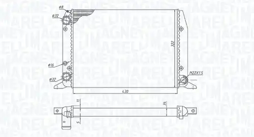 воден радиатор MAGNETI MARELLI 350213188800