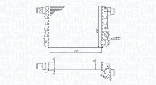 воден радиатор MAGNETI MARELLI 350213188900