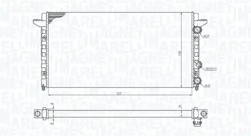 воден радиатор MAGNETI MARELLI 350213189200