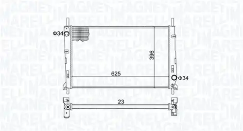 воден радиатор MAGNETI MARELLI 350213189300