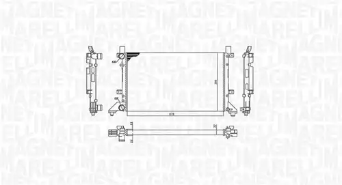 воден радиатор MAGNETI MARELLI 350213189400