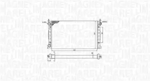 воден радиатор MAGNETI MARELLI 350213189600
