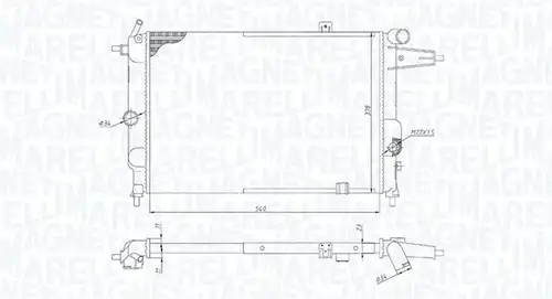 воден радиатор MAGNETI MARELLI 350213189800