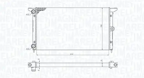 воден радиатор MAGNETI MARELLI 350213190100