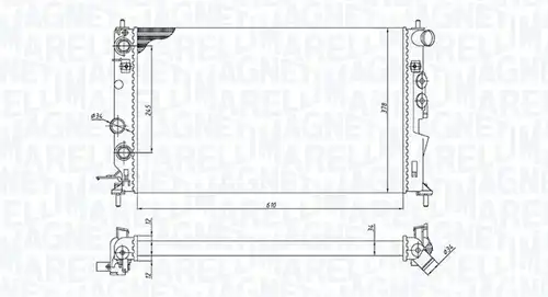 воден радиатор MAGNETI MARELLI 350213190300