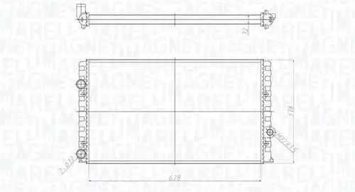 воден радиатор MAGNETI MARELLI 350213190700