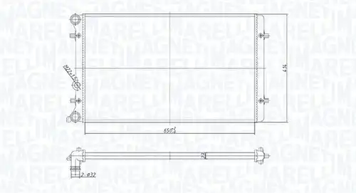 воден радиатор MAGNETI MARELLI 350213190800