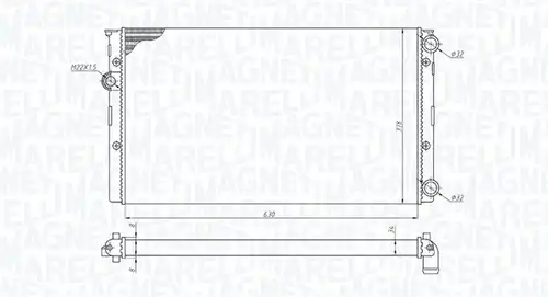 воден радиатор MAGNETI MARELLI 350213191100