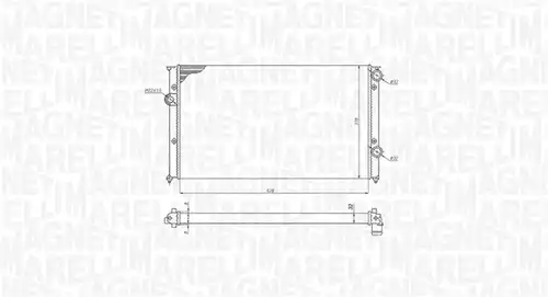 воден радиатор MAGNETI MARELLI 350213191200