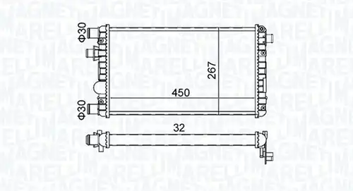 воден радиатор MAGNETI MARELLI 350213191300