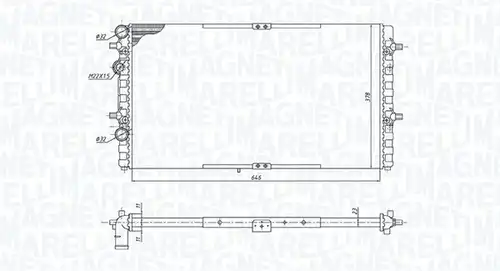 воден радиатор MAGNETI MARELLI 350213191400