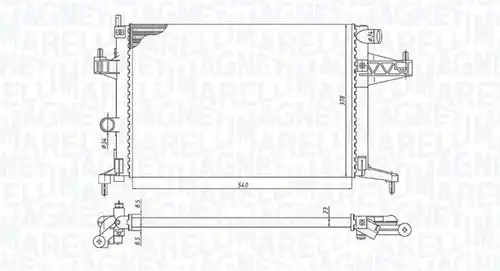 воден радиатор MAGNETI MARELLI 350213191600