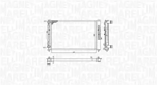 воден радиатор MAGNETI MARELLI 350213191700