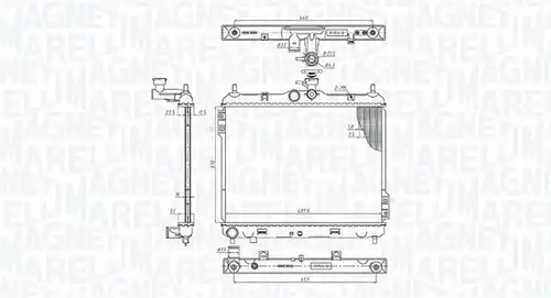 воден радиатор MAGNETI MARELLI 350213192200