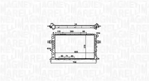 воден радиатор MAGNETI MARELLI 350213192300