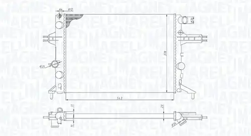 воден радиатор MAGNETI MARELLI 350213192400