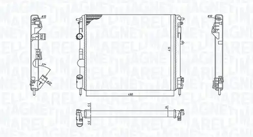 воден радиатор MAGNETI MARELLI 350213192600
