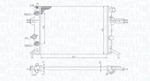 воден радиатор MAGNETI MARELLI 350213192800