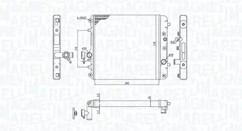 воден радиатор MAGNETI MARELLI 350213193100