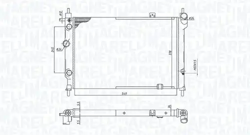 воден радиатор MAGNETI MARELLI 350213193200