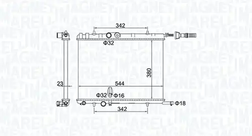 воден радиатор MAGNETI MARELLI 350213193400