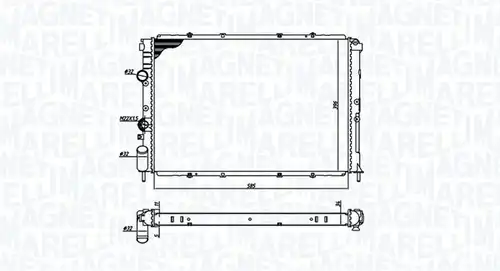 воден радиатор MAGNETI MARELLI 350213193600