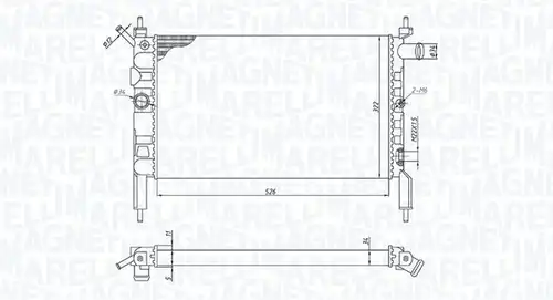 воден радиатор MAGNETI MARELLI 350213193800