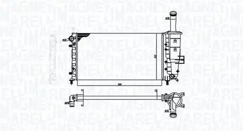 воден радиатор MAGNETI MARELLI 350213193900
